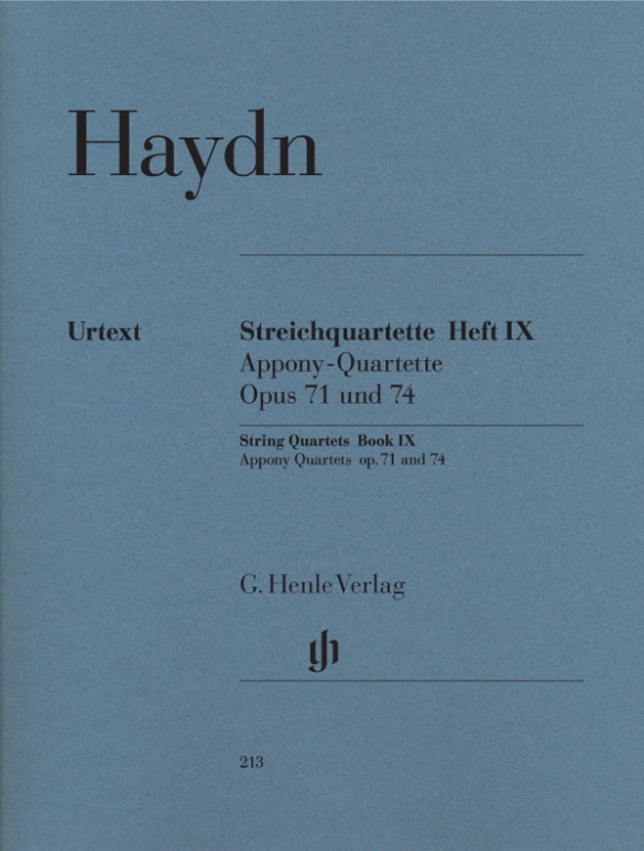 Streichquartette Heft IX op. 71 und 74 (Apponyi-Quartette)